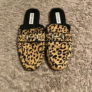 Steve Madden leopard mules